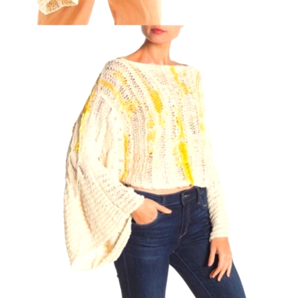 Free people Drive through crochet sweater  Size M/L